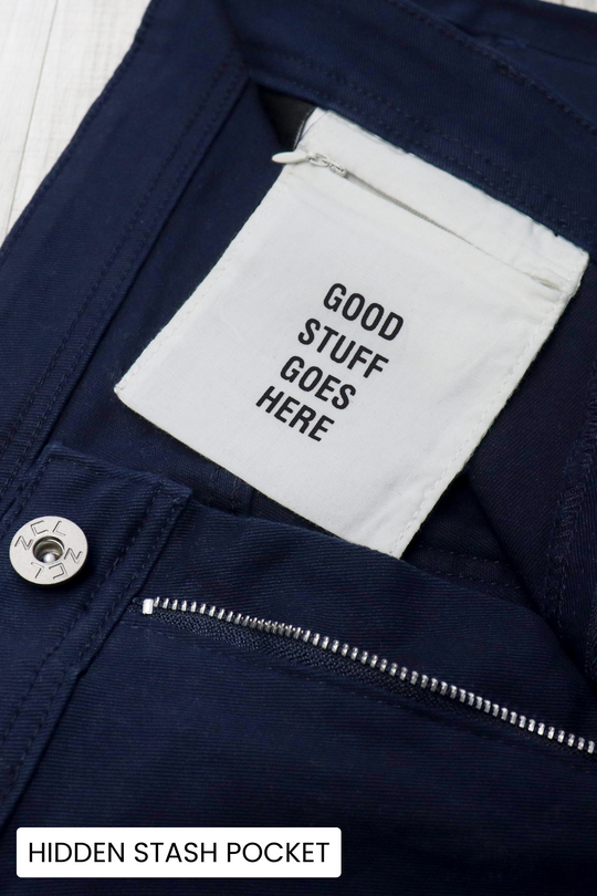 Vortex Stacked Denim (Navy) - Zamage
