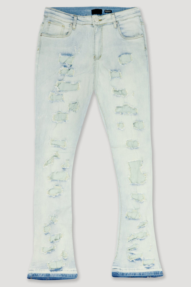 Apex Stacked Denim (Bleach Wash) - Zamage