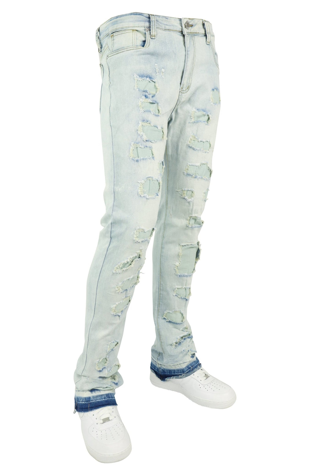 Apex Stacked Denim (Bleach Wash) - Zamage