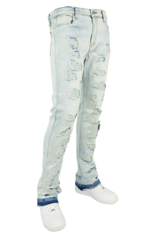 Apex Stacked Denim (Bleach Wash) - Zamage