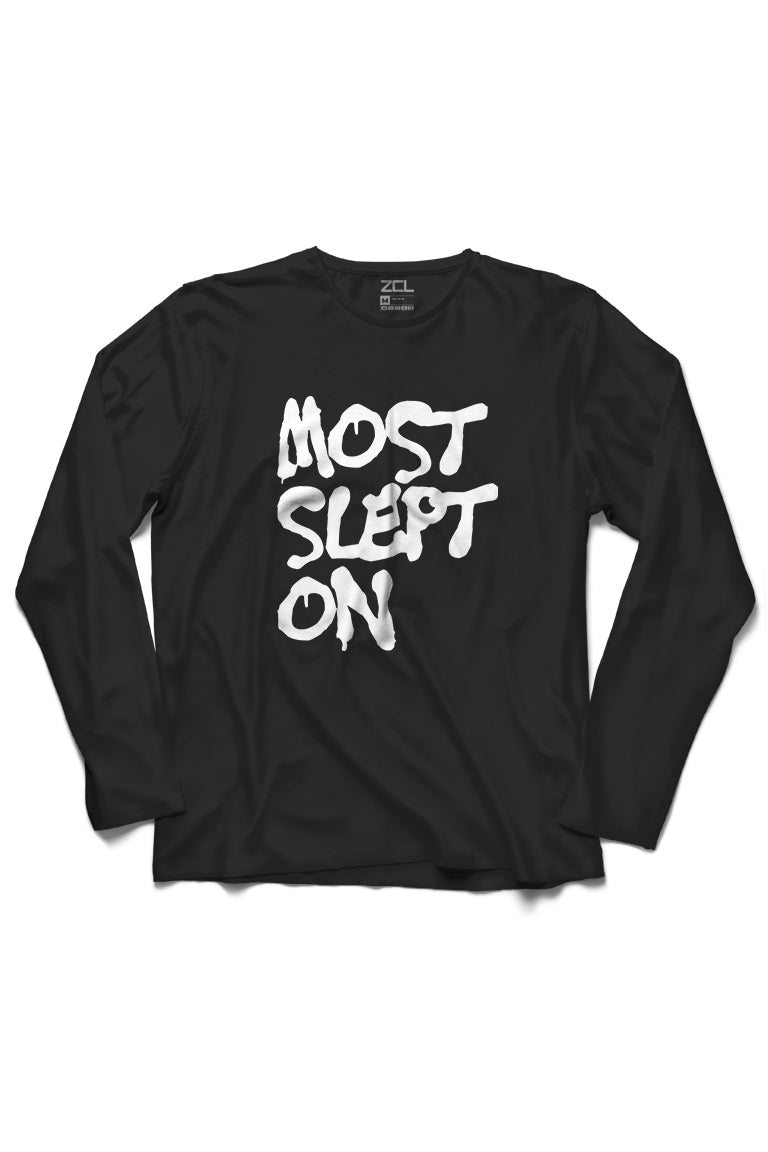 Slept On Long Sleeve Tee (White Logo) Zamage