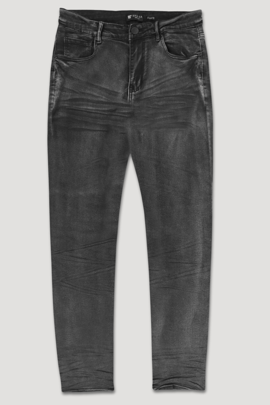 Clean Cut Slim Fit Denim (Black Wash) (M8248D) - Zamage