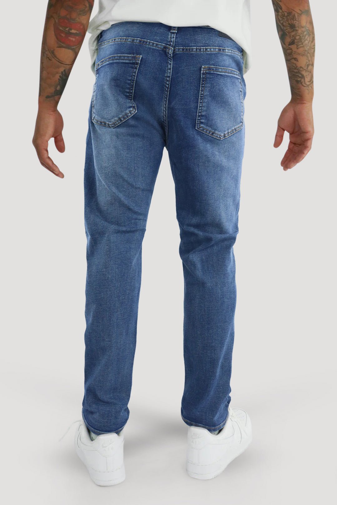 Clean Cut Slim Fit Denim (Indigo Wash) (M8248D) - Zamage