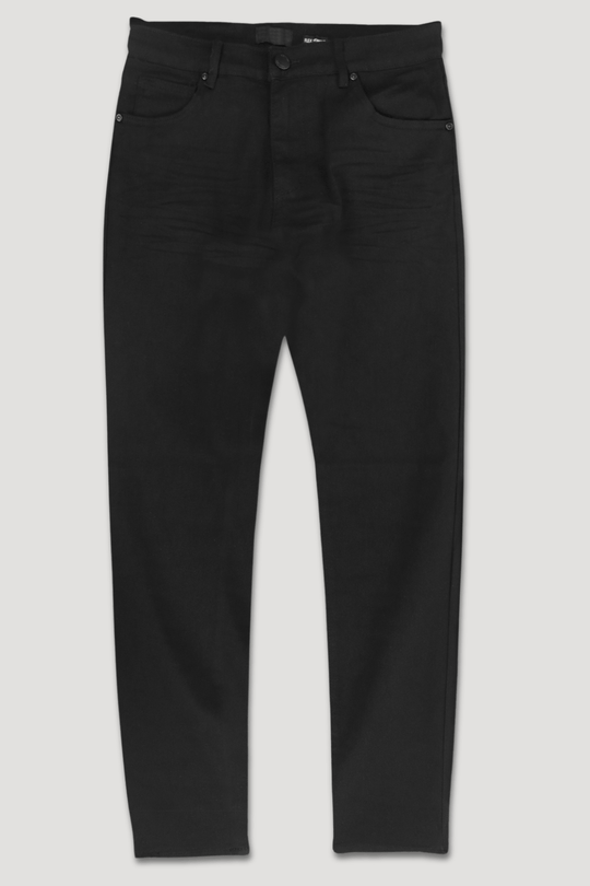 Clean Cut Slim Fit Denim (Jet Black) (M8248T) - Zamage