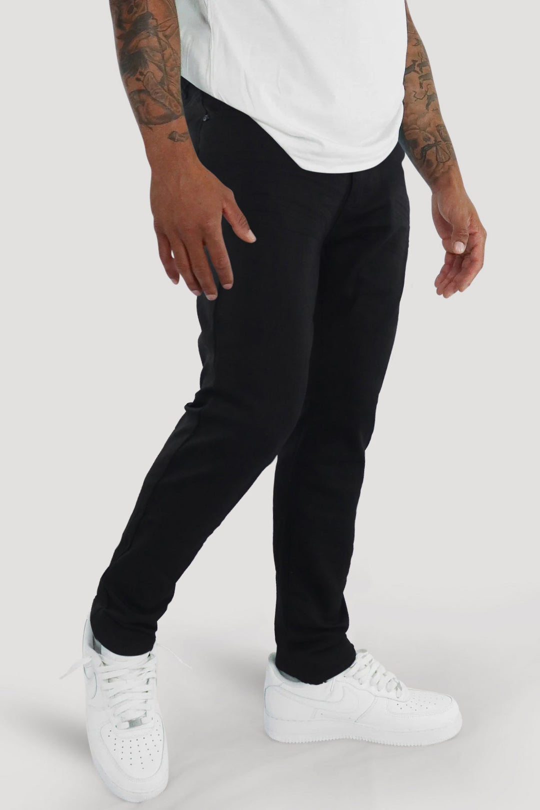Clean Cut Slim Fit Denim (Jet Black) (M8248T) - Zamage