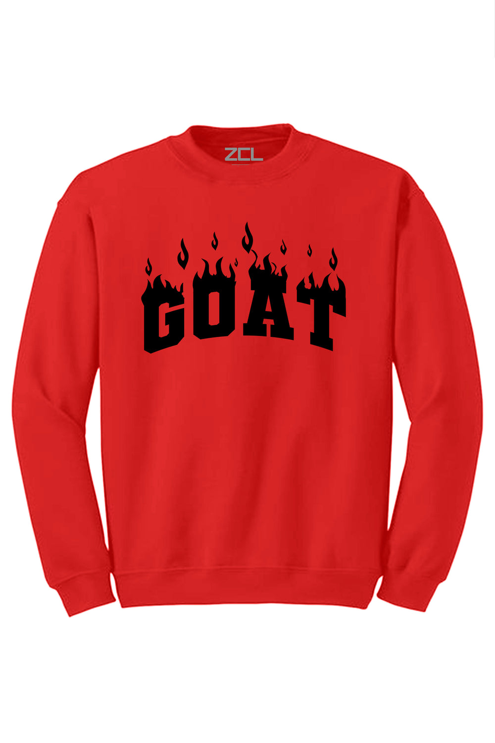Goat Flame Crewneck Sweatshirt (Black Logo) - Zamage