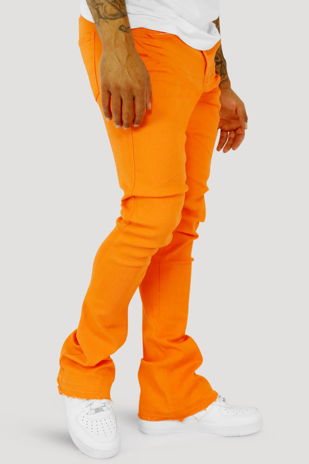 Mens shops orange jeans