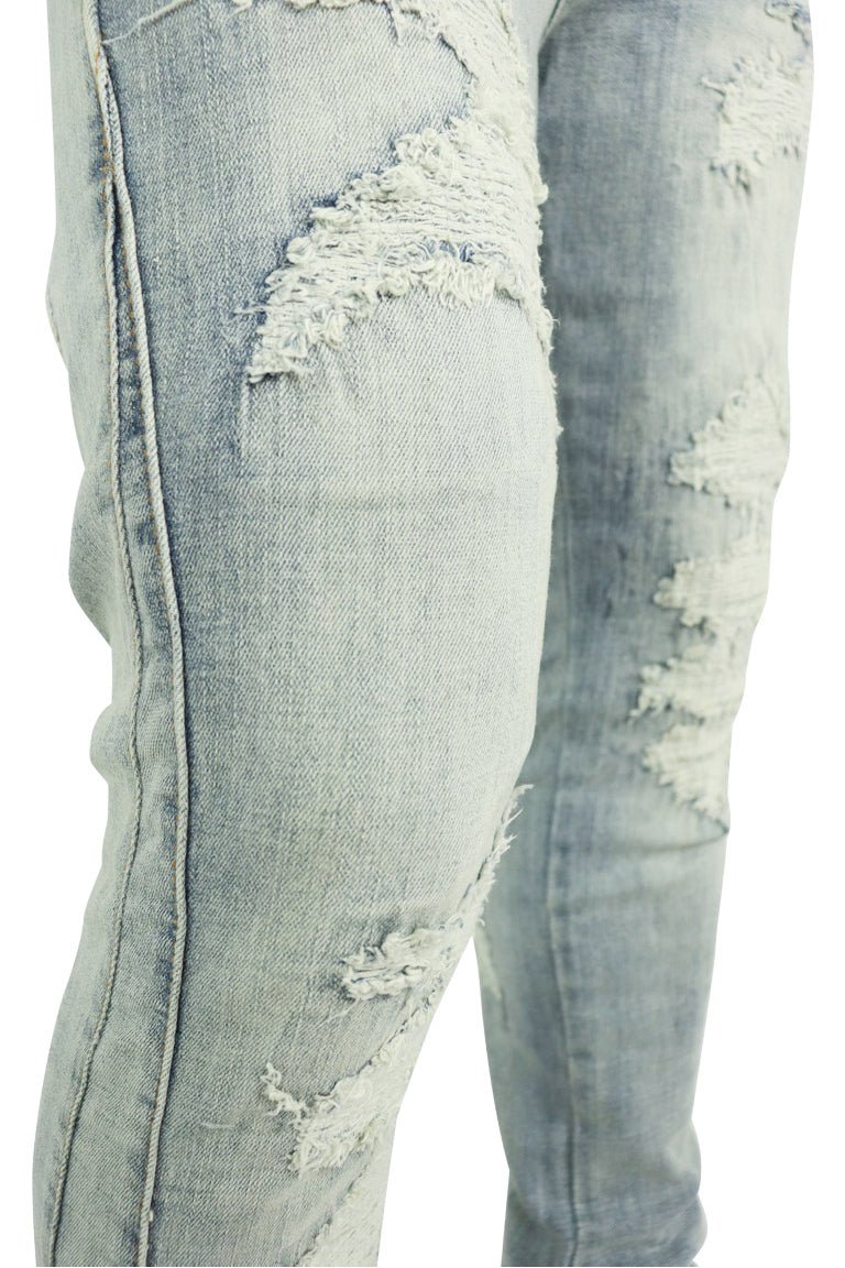 Elevated Stacked Denim (Bleach Wash) - Zamage