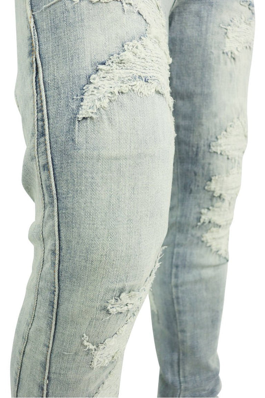 Elevated Stacked Denim (Bleach Wash) - Zamage