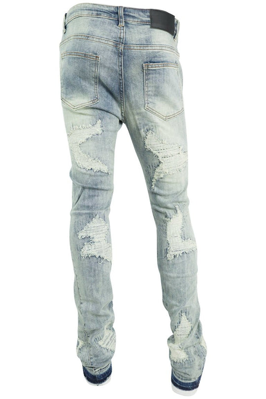 Elevated Stacked Denim (Bleach Wash) - Zamage