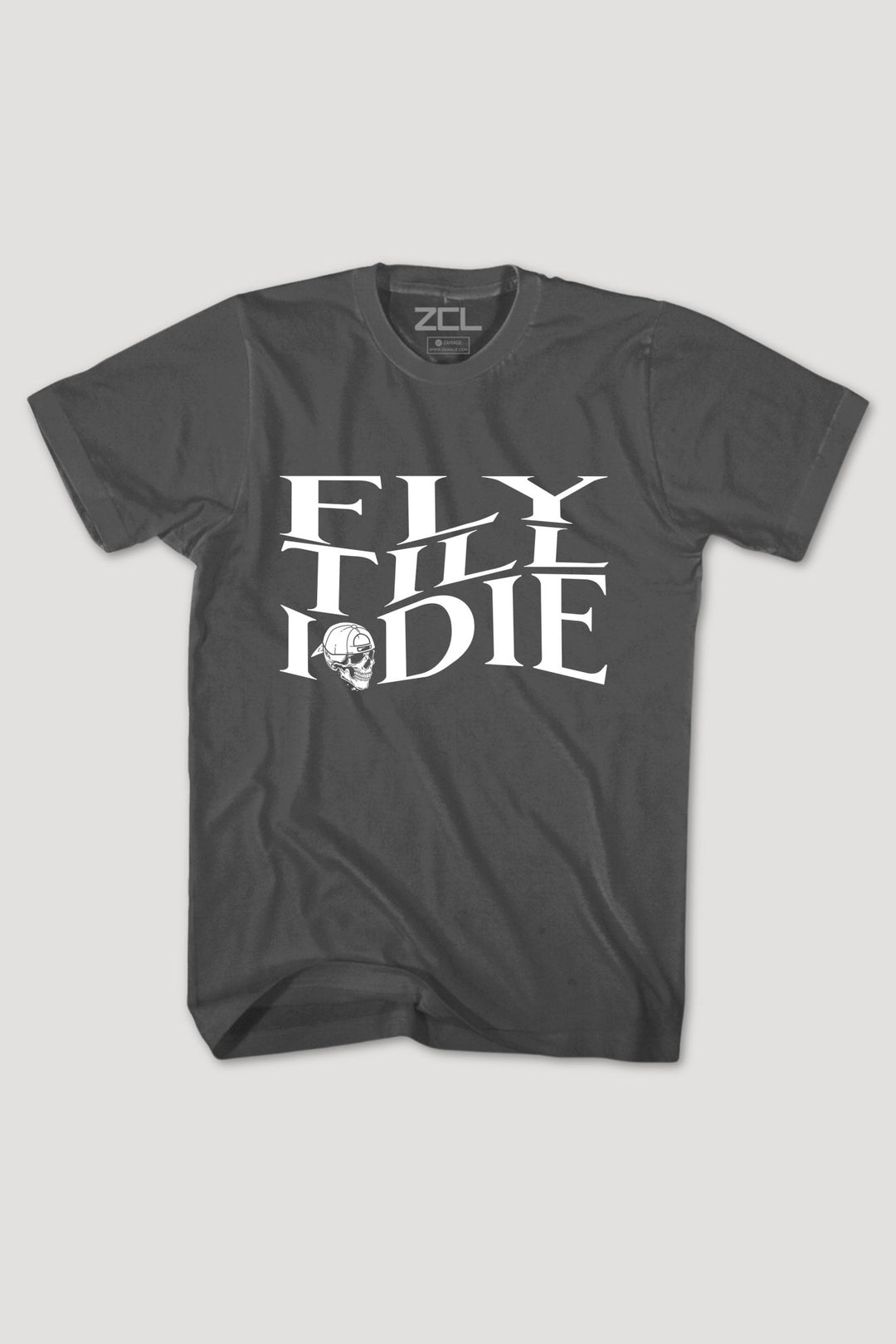 Fly Till I Die Tee (White Logo) - Zamage