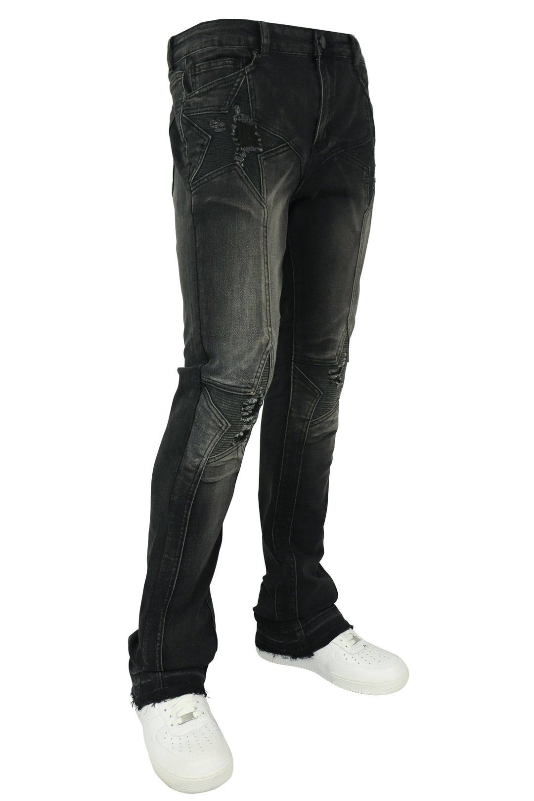 Four Point Stacked Denim (Black Wash) (M8300D) - Zamage