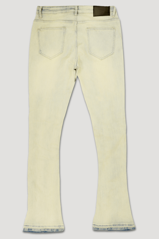 Four Point Stacked Denim (Bleach Wash) (M8300D) - Zamage