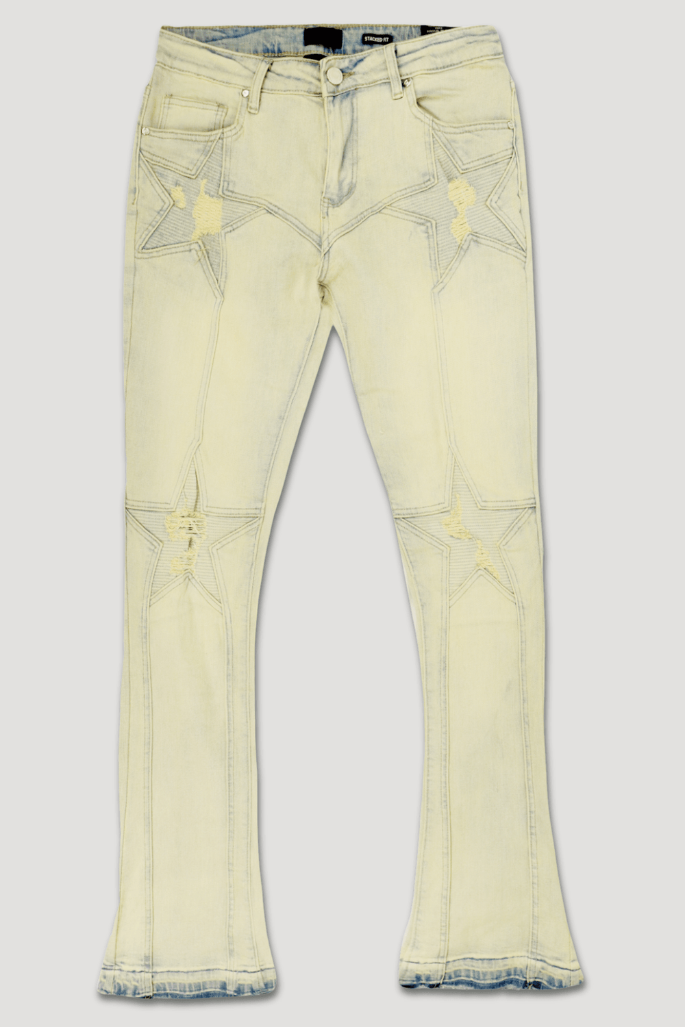 Four Point Stacked Denim (Bleach Wash) (M8300D) - Zamage