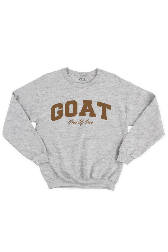 Goat Crewneck Sweatshirt (Brown Logo) - Zamage