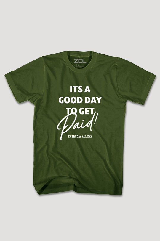 Good Day To Get Paid Tee (White Logo) - Zamage