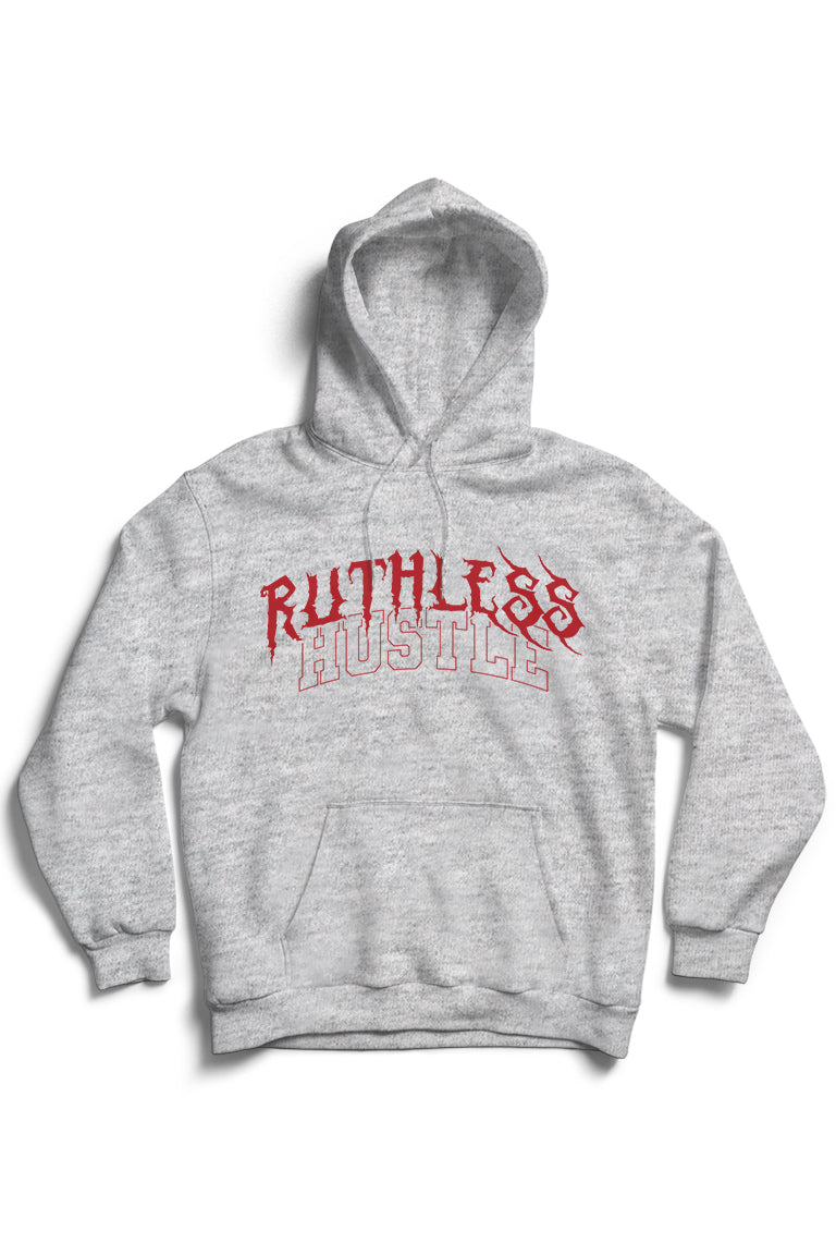 Ruthless Hustle Hoodie (Red Logo)