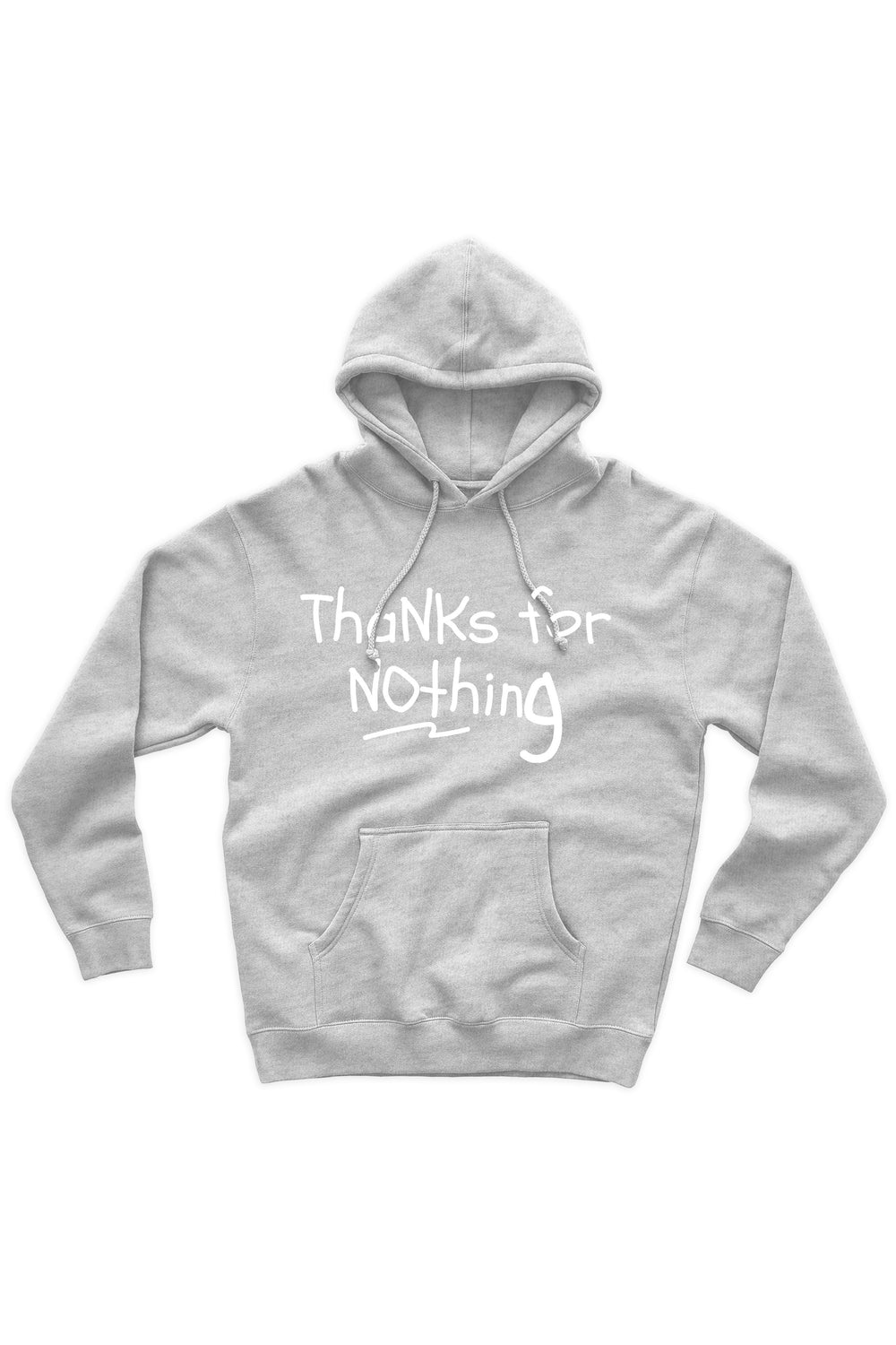 Thanks For Nothing Hoodie (White Logo) - Zamage