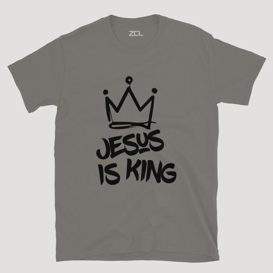 Jesus Is King Tee (Black Logo) - Zamage