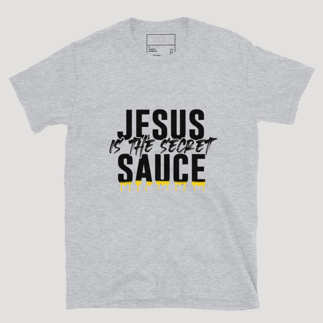Jesus Is The Secret Sauce Tee (Black Logo) - Zamage