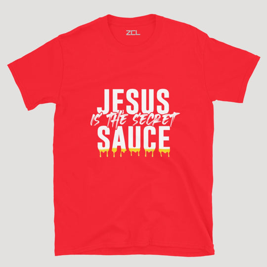 Jesus Is The Secret Sauce Tee (White Logo) - Zamage