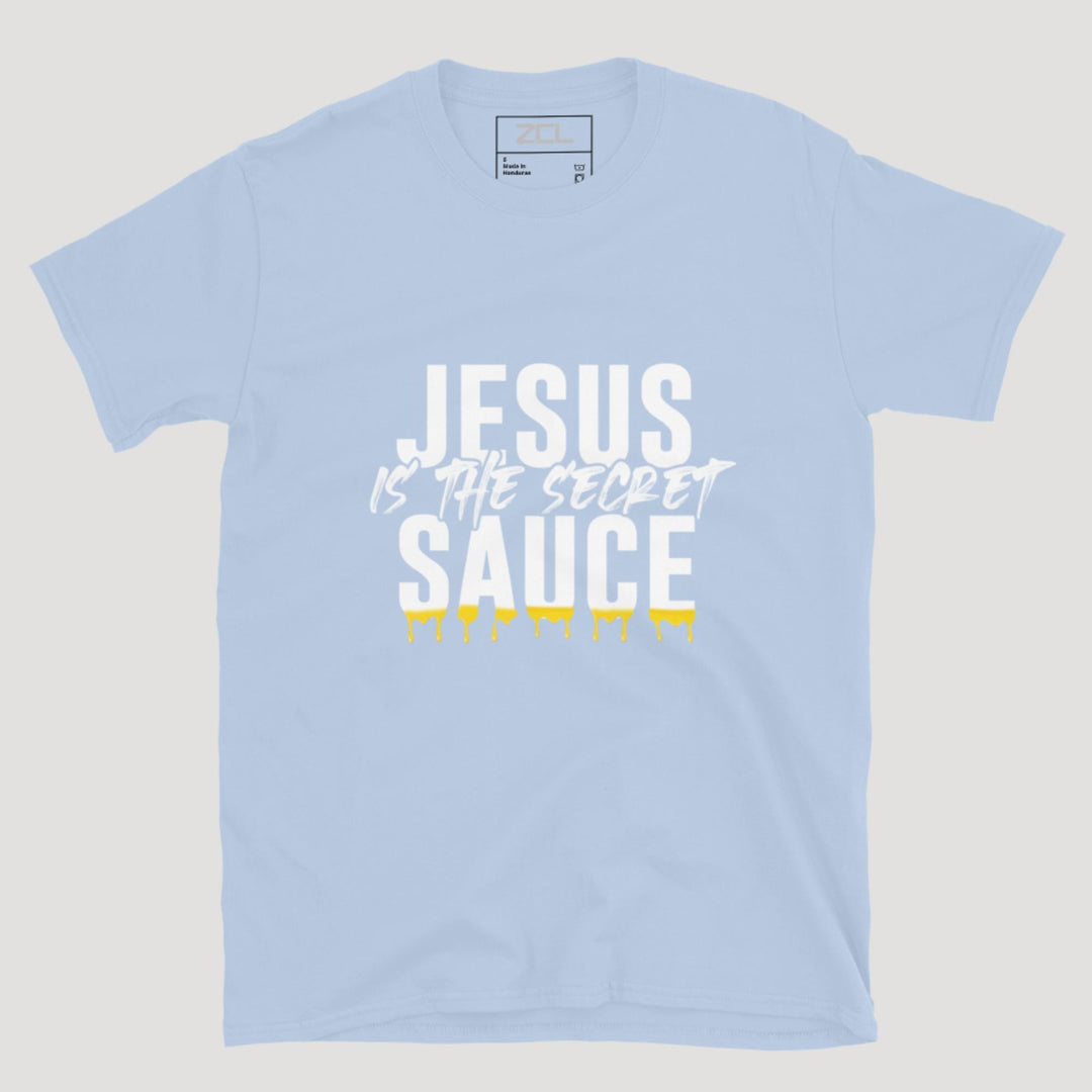 Jesus Is The Secret Sauce Tee (White Logo) - Zamage