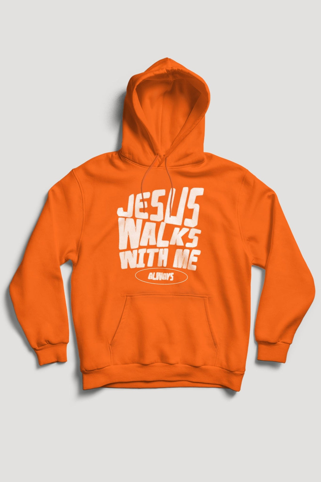 Jesus Walks With Me Hoodie (White Logo) - Zamage