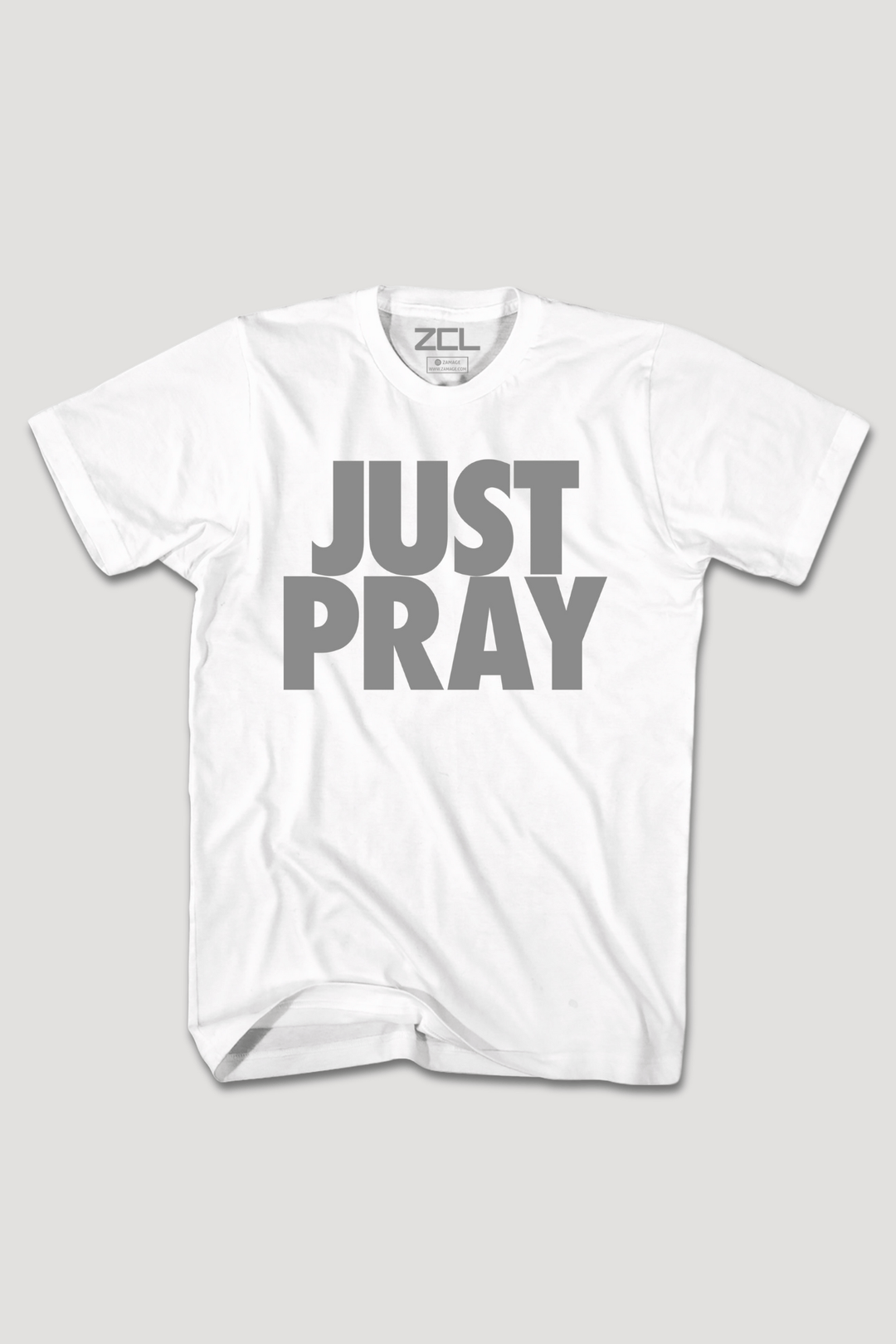 Just Pray Tee (Gray Logo) - Zamage