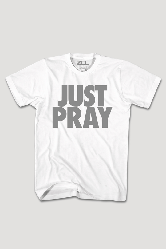 Just Pray Tee (Gray Logo) - Zamage