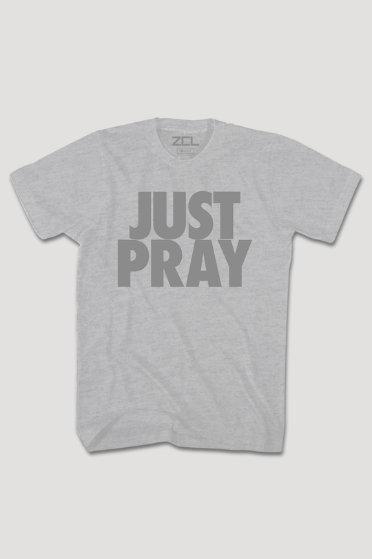 Just Pray Tee (Gray Logo) - Zamage