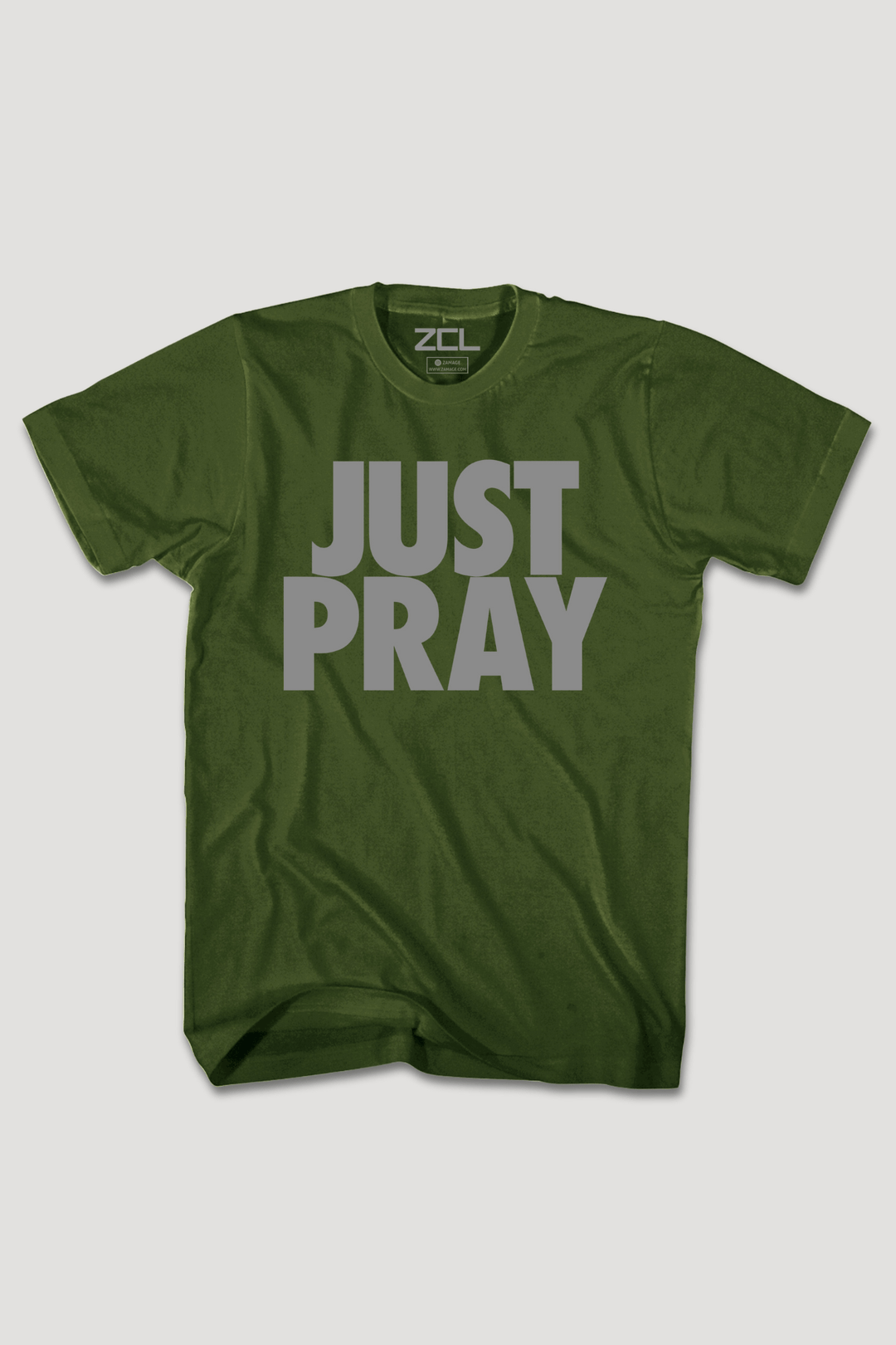 Just Pray Tee (Gray Logo) - Zamage