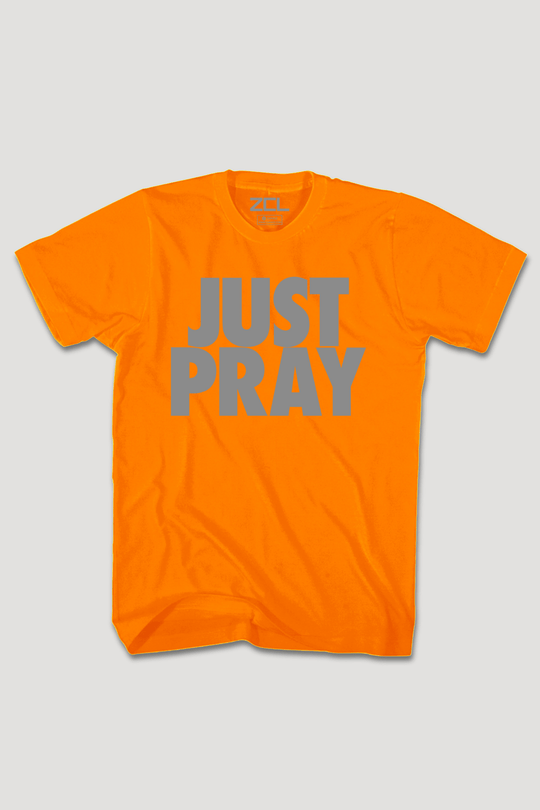 Just Pray Tee (Gray Logo) - Zamage