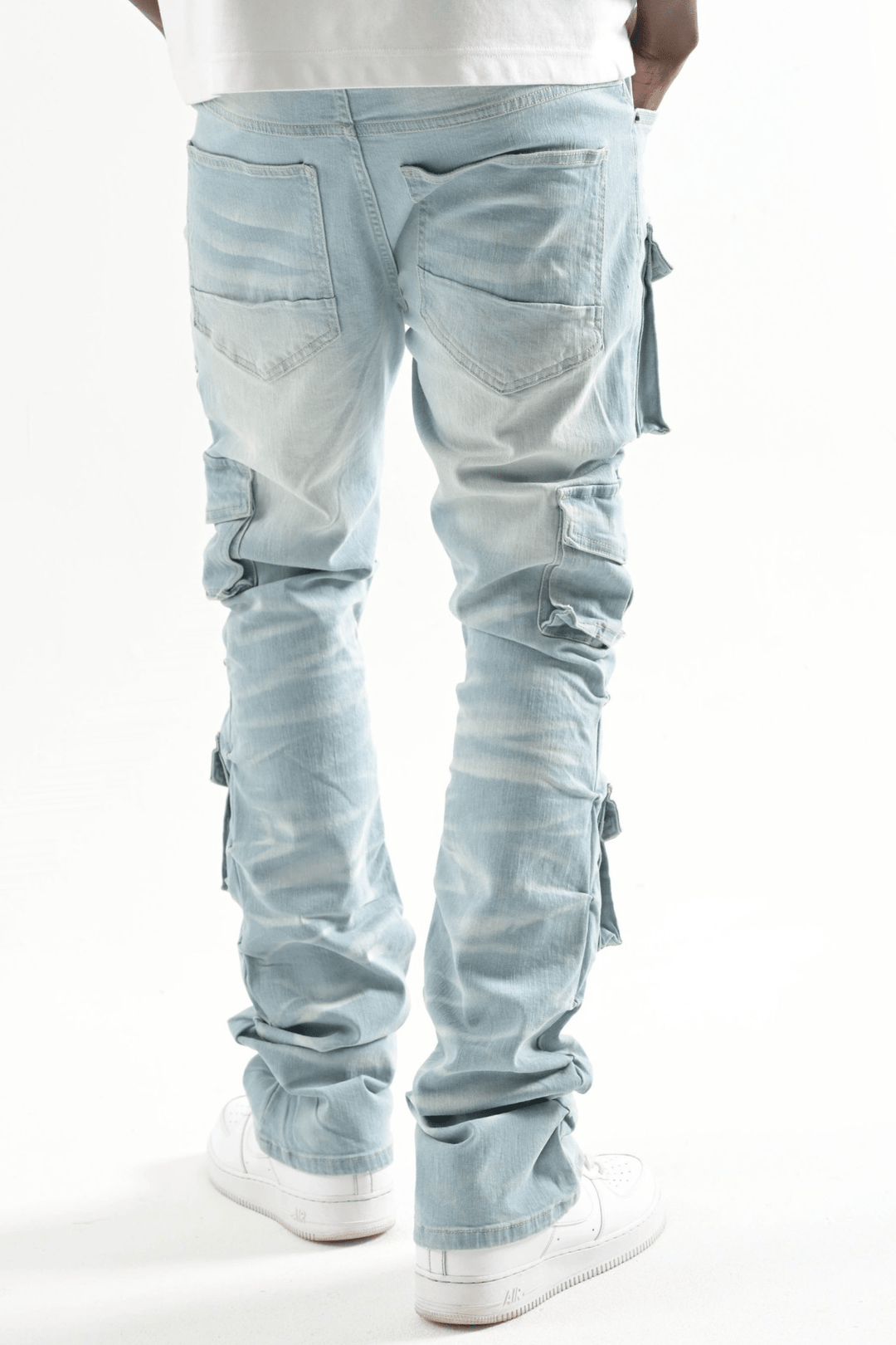 Multi Pocket Stretch Stacked Denim (Tint) (T4111) - Zamage