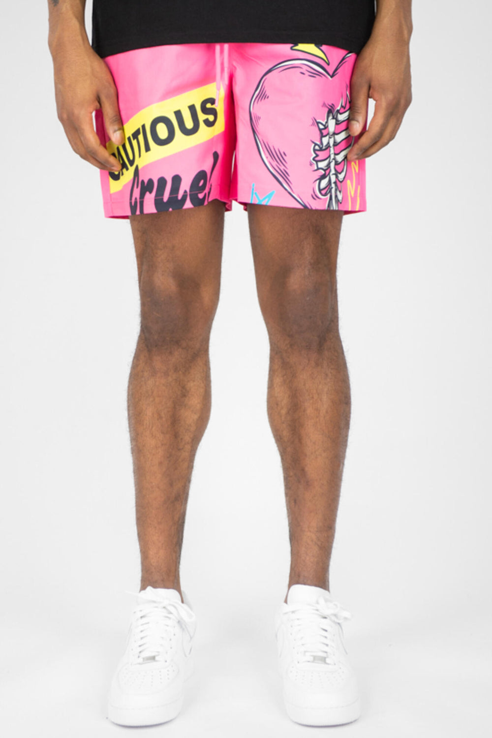 Heartless Board Shorts (Hot Pink) (141-982)
