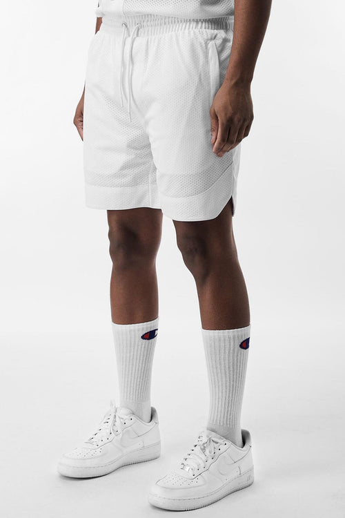 Double Mesh Shorts (White) (100-931) - Zamage