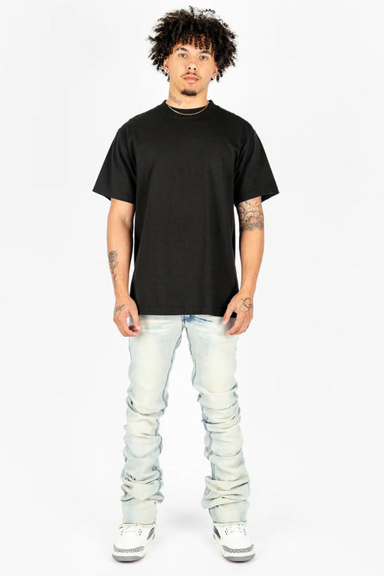 Rockstar Original Clean Fit Super Stacked Denim (Indigo Wash) - Zamage