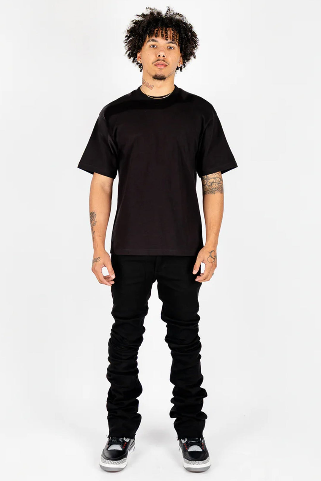 Rockstar Original Clean Fit Super Stacked Denim (Jet Black) - Zamage
