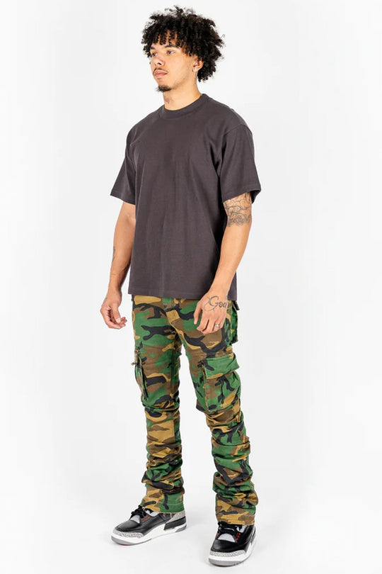 Rockstar Original Super Stacked Camo Cargo Denim (Vintage Camo) - Zamage