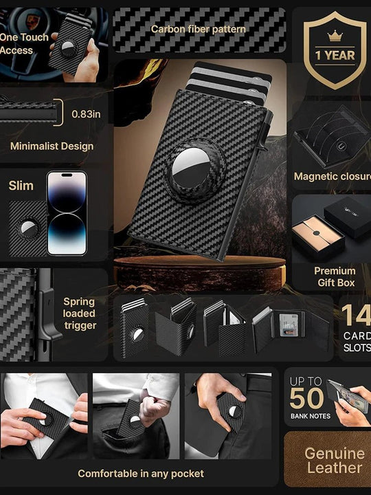 Slim Secure Card Wallet - Zamage