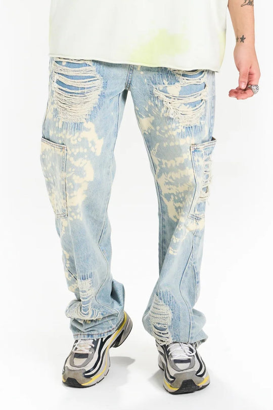 Stay True Relaxed Fit Denim (Stone Wash) (M8236D) - Zamage
