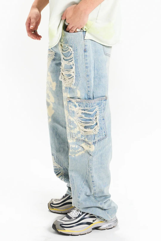 Stay True Relaxed Fit Denim (Stone Wash) (M8236D) - Zamage