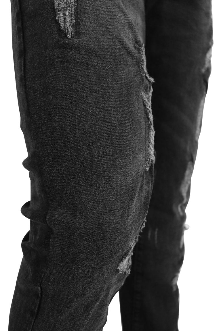 Timeless Stacked Denim (Black) - Zamage