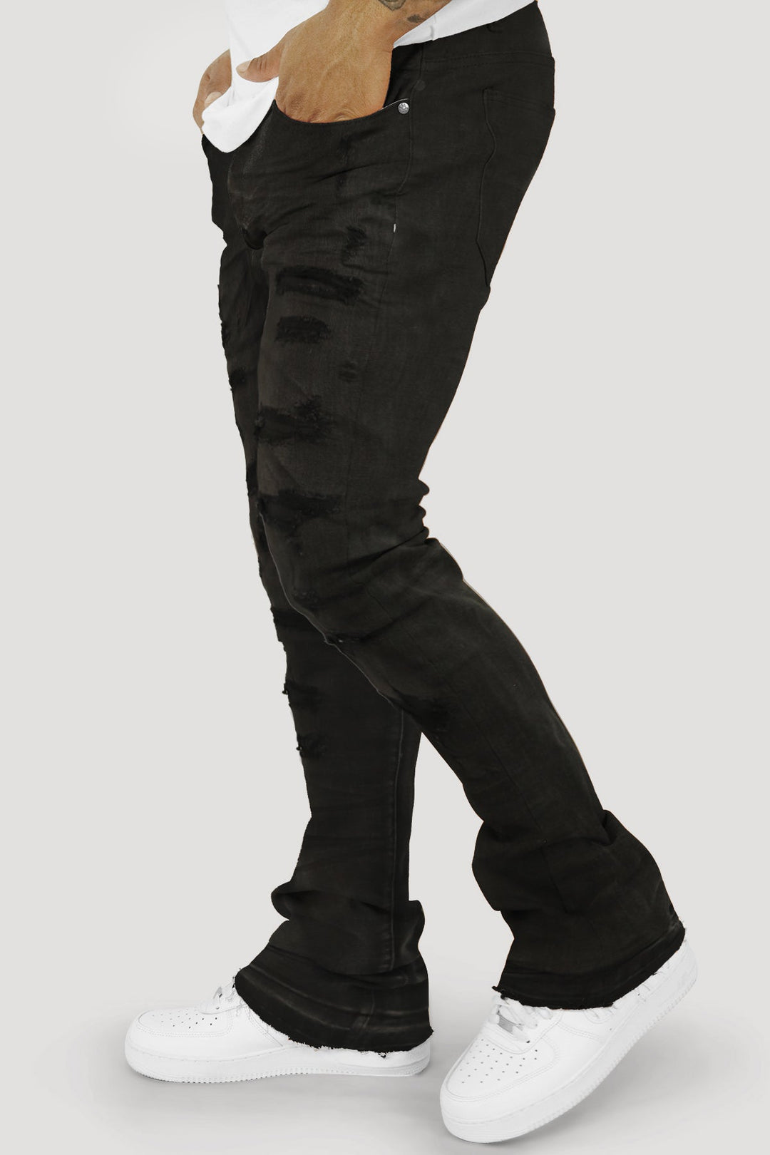 Vertigo Stacked Denim (Black Bleach Wash) (M8280D) - Zamage