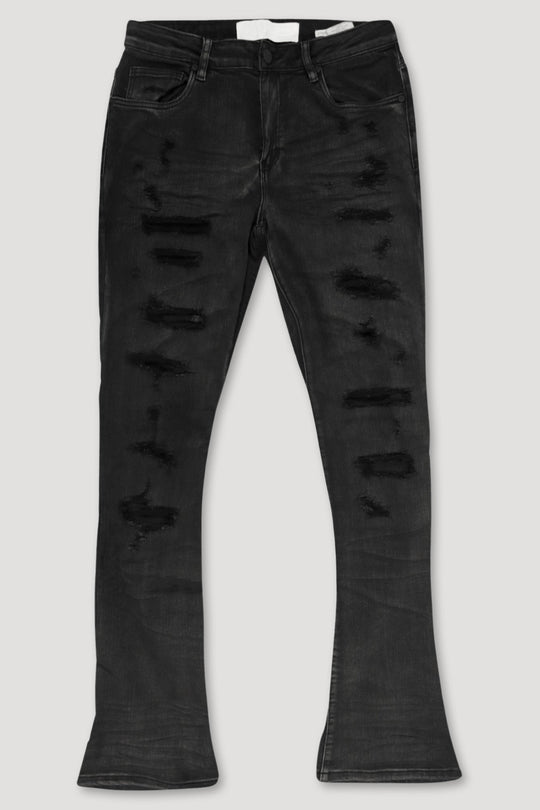 Vertigo Stacked Denim (Black Bleach Wash) (M8280D) - Zamage