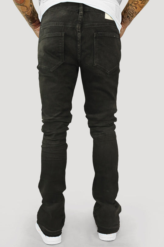 Vertigo Stacked Denim (Black Bleach Wash) (M8280D) - Zamage