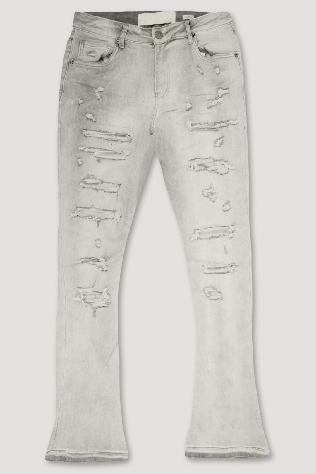 Vertigo Stacked Denim (Grey Bleach Wash) (M8280D) - Zamage