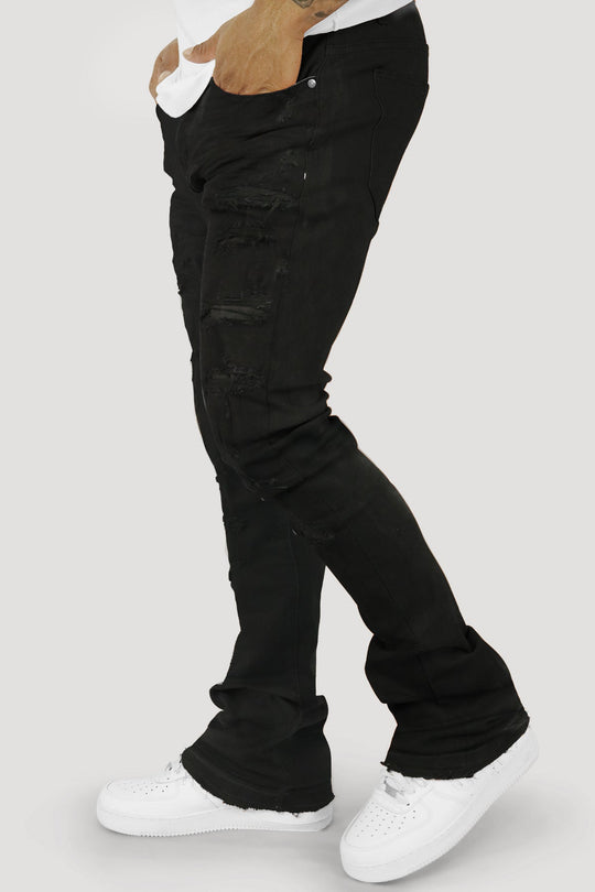 Vertigo Stacked Denim (Jet Black) (M8280D) - Zamage
