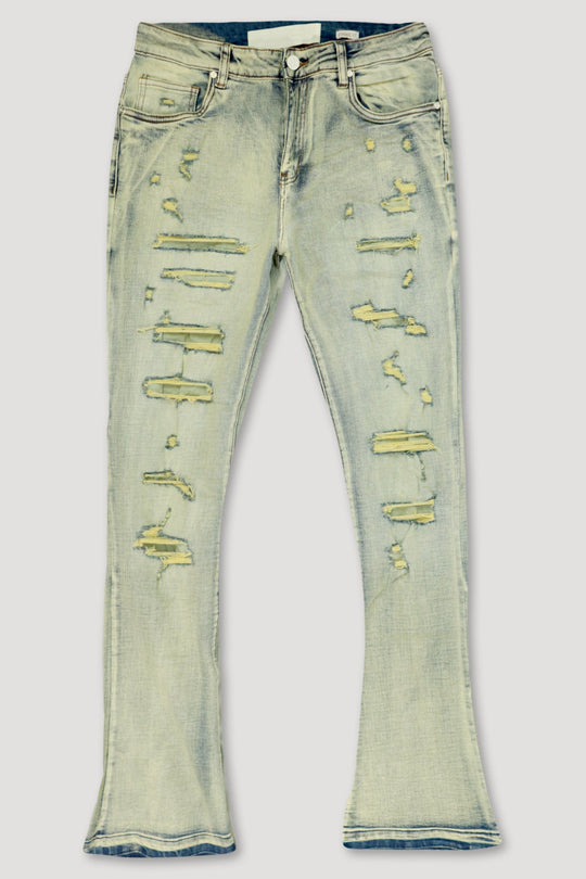 Vertigo Stacked Denim (Vintage Wash) (M8280D) - Zamage