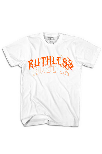 Ruthless Hustle Tee (Orange Logo)