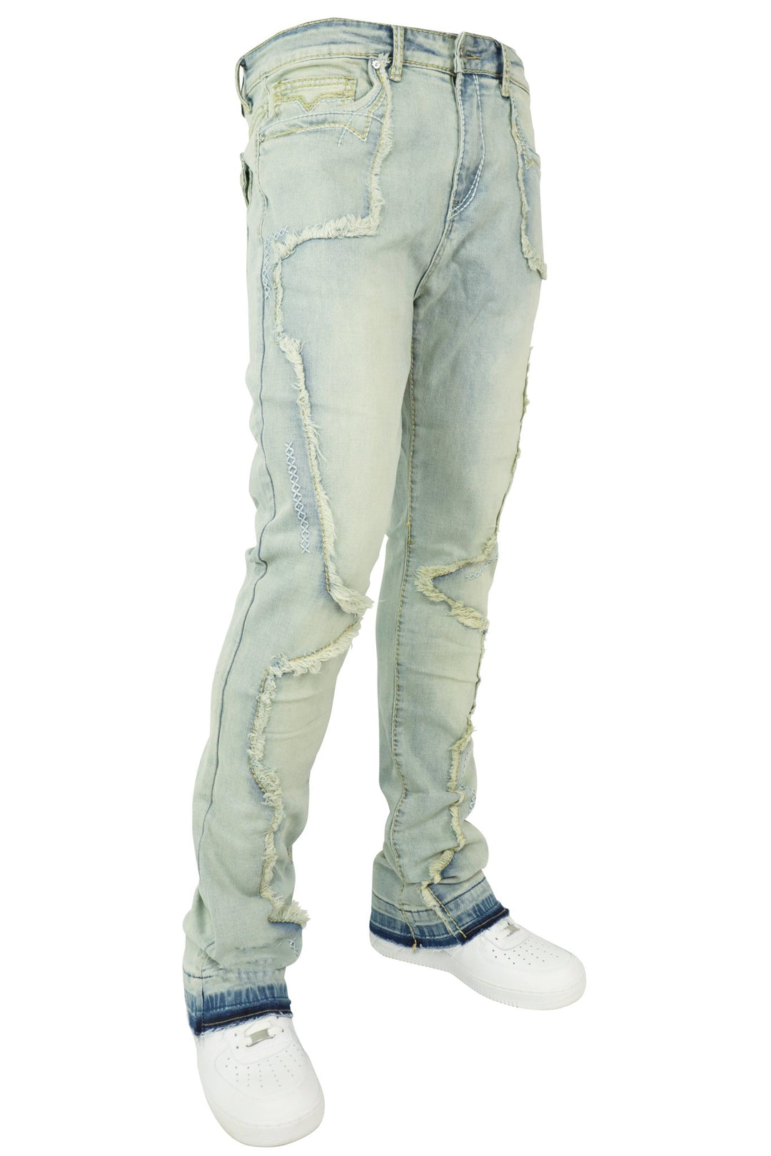 X'D Stitched Stacked Denim (Blue Wash) (M8265D) - Zamage